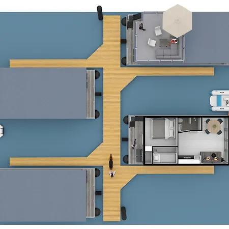 Houseboat Marina Mookerplas Met Dakterras | 4 - 6 Personen *