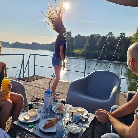 度假居 Houseboats Mookerplas Met Dakterras