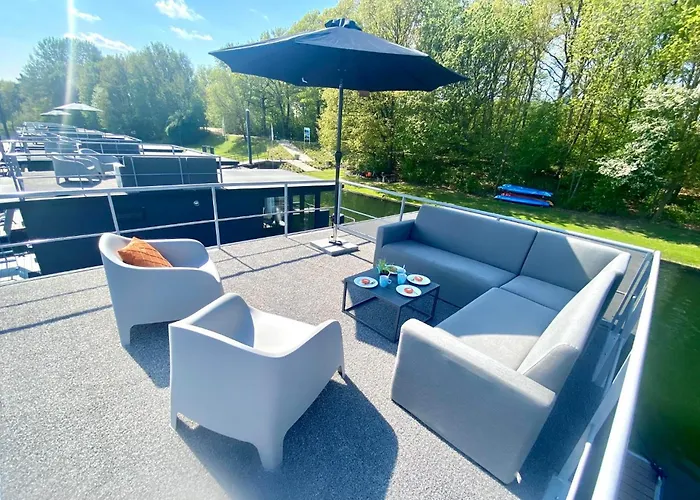 Сasa de vacaciones Houseboats Mookerplas Met Dakterras *