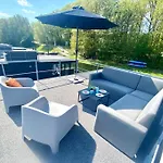 بيت للعطل Houseboats Mookerplas Met Dakterras *